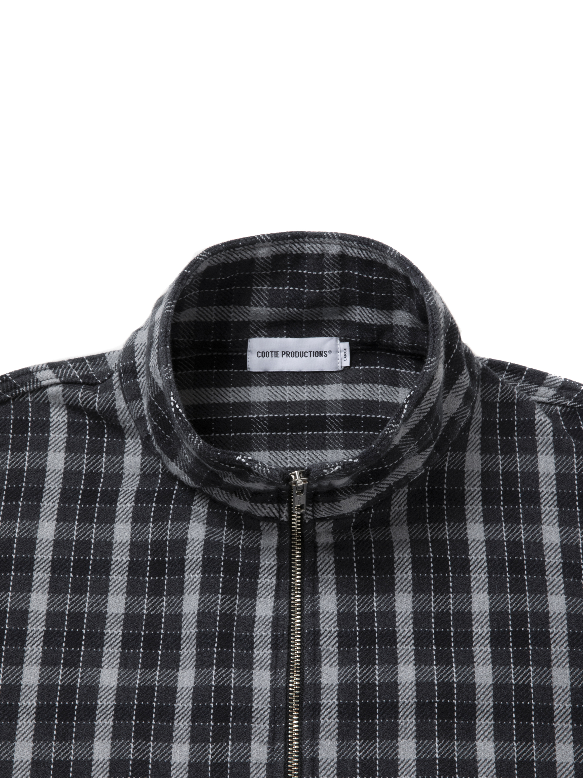 AD Processing Heavy Flannel Check Half Zip Pullover - Loschild