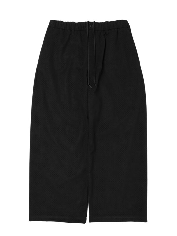 Punching Faux Suede Side Seamless Easy Trousers