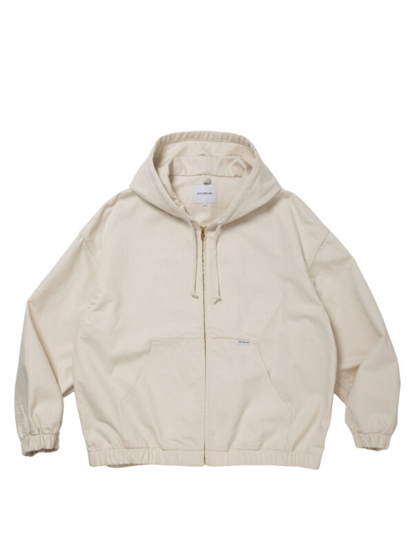 12.5oz Denim Zip Up Hooded Jacket