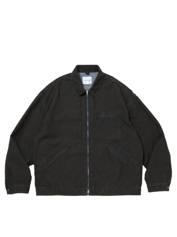 Grainy Denim Work Jacket
